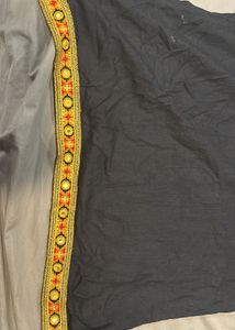 Embroidered Kurta black
