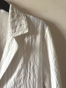 White Striped Light Blazer