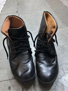 Black Lace-Up Ankle Boots