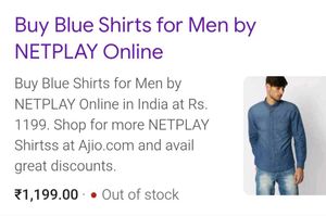Men's Blue Denim Shirt