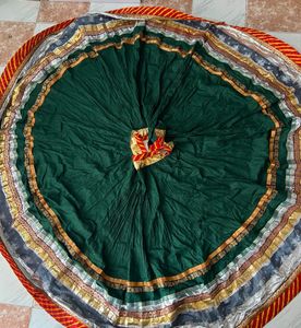 9 meter green  Navratri chaniya