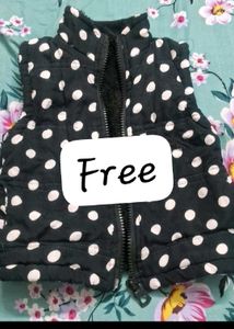 Buy 2 kids jacket get onePolka Dot vest free