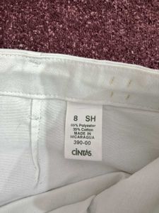 Classic White Straight Leg Trousers