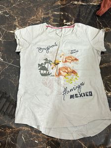 White Flamingo Graphic T-Shirt