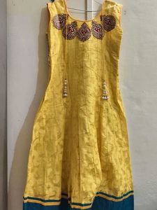 Elegant Yellow Ethnic Dress