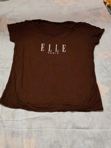 ELLE Paris V-Neck T-Shirt