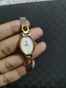 Elegant Two-Tone Ladies Watch