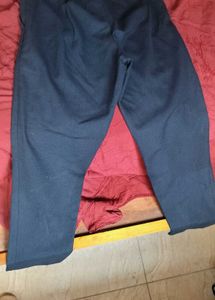 Dark Blue Casual Pants