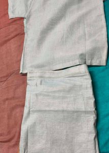 Beige Shirt & Dhoti