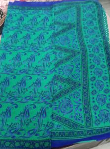 Vibrant Paisley Print Saree