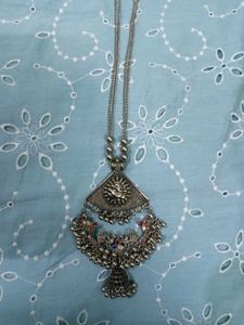 Ethnic Silver Necklace