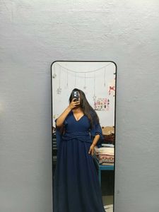 Elegant Navy Blue Gown