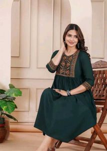 Brand New TealGreen Kurti with Red Legging