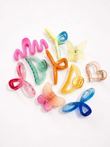 Cute Hair Claw Clips Set (10 Pcs Assorted)