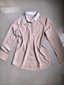 Beige Collared Shirt