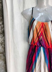 Vibrant Tie-Dye Maxi Dress