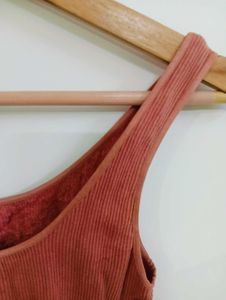 Ribbed Tank Top - Coral