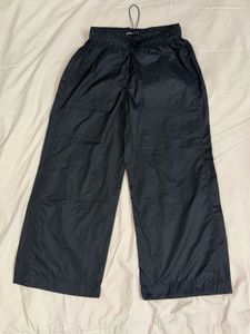 Black Wide Leg Track Pants