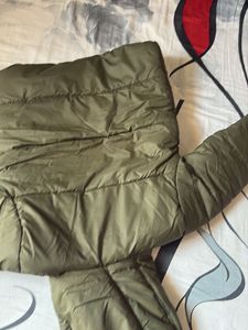 Olive Green Puffer Jacket