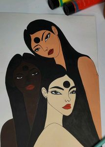 Abstract Women Portrait Art