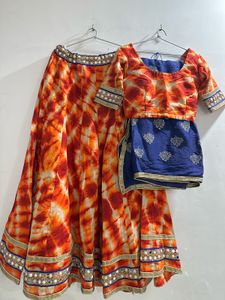 Tie-Dye Lehenga Choli Set