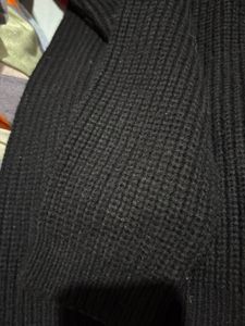 Zara Black Turtleneck Knit Sweater