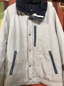 Men's Light Beige &amp; Navy Jacket