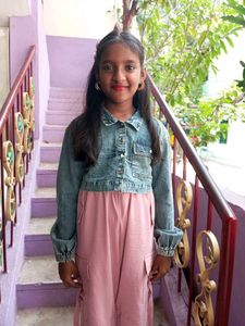 Cute Denim Jacket & Pink Pants Set