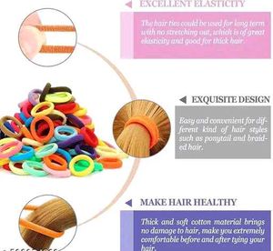 100 pcs of rubber band for females....