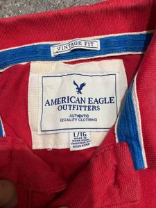 American Eagle vintage fit collar tshirt