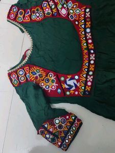 navratri kutchi handwork gown