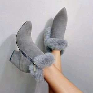 Cozy Faux Fur Lined Wedge Boots
