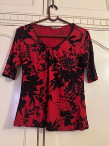 Marks & Spencer Floral Red Top