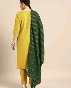 Lime Green Kurti pent set.. Limited Offer 🫴🏻