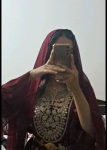 Elegant 3 Pc Maroon Sharara Suit Set🥀