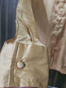 Elegant Satin Button-Up Blouse