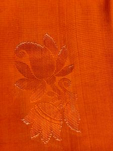 Beautiful Orange Silk Saree