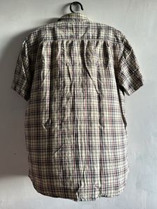Men's Plaid Short Sleeve Button-Up Shirt