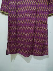 Multicolor Leaf Print Kurta
