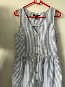 Striped Button-Down Dress
