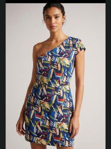 FOREVER 21 One-Shoulder  Mini Dress
