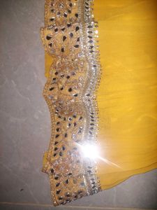 Elegant Yellow Embellished Ethnic Gown