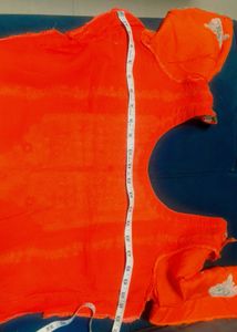 Designer Orange Kurta Set with Silver Embroidery