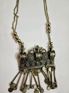 Oxidised Long Necklace