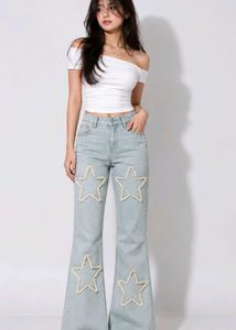 Y2K star flare jeans