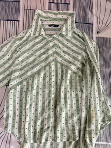Stylish Striped Green Blouse