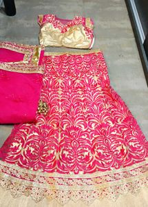 Women Wedding Net Lehenga Choli