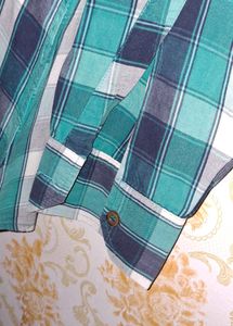 men's big checked shirt