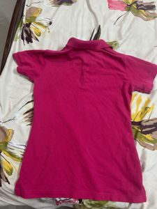 Women's Pink Polo T-Shirt