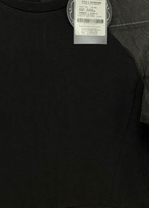 Elegant Black Dress with Sheer Sleeves